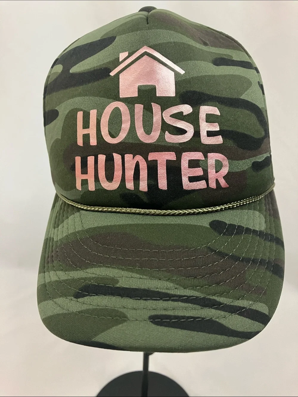 Cobra Green“House Hunter” Camo Print Trucker Hat Women’s Size One Size Fits All